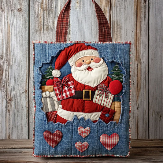 Smiling Santa WN0801080CL Quilted Tote Bag