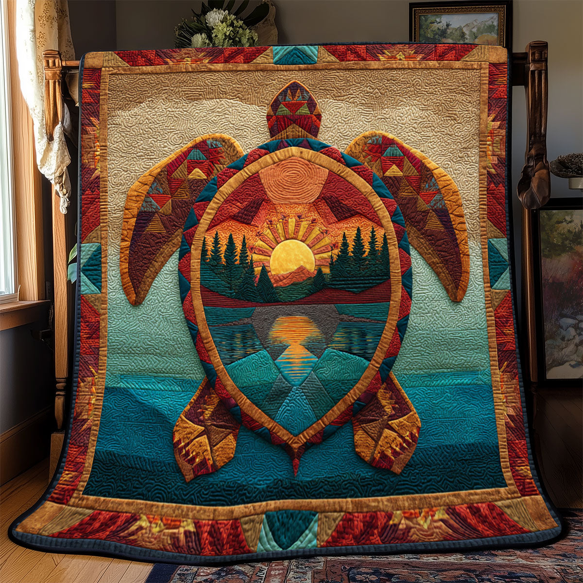 Earthwalker Turtle WJ1001038CL Quilt
