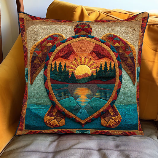 Earthwalker Turtle WJ1001092CL Quilt Pillow Case