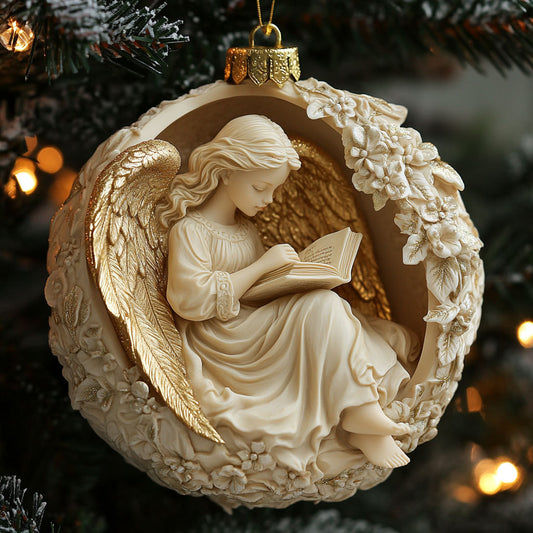 Golden Angel Blessing WN1610075CL Christmas Ornament