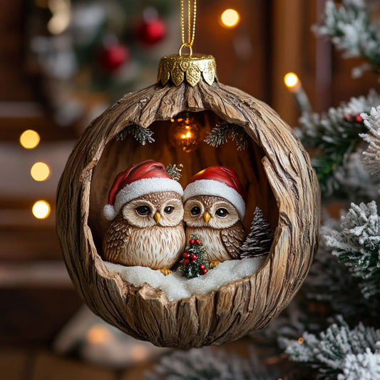 Cozy Owl CW1701003CL Christmas Ornament
