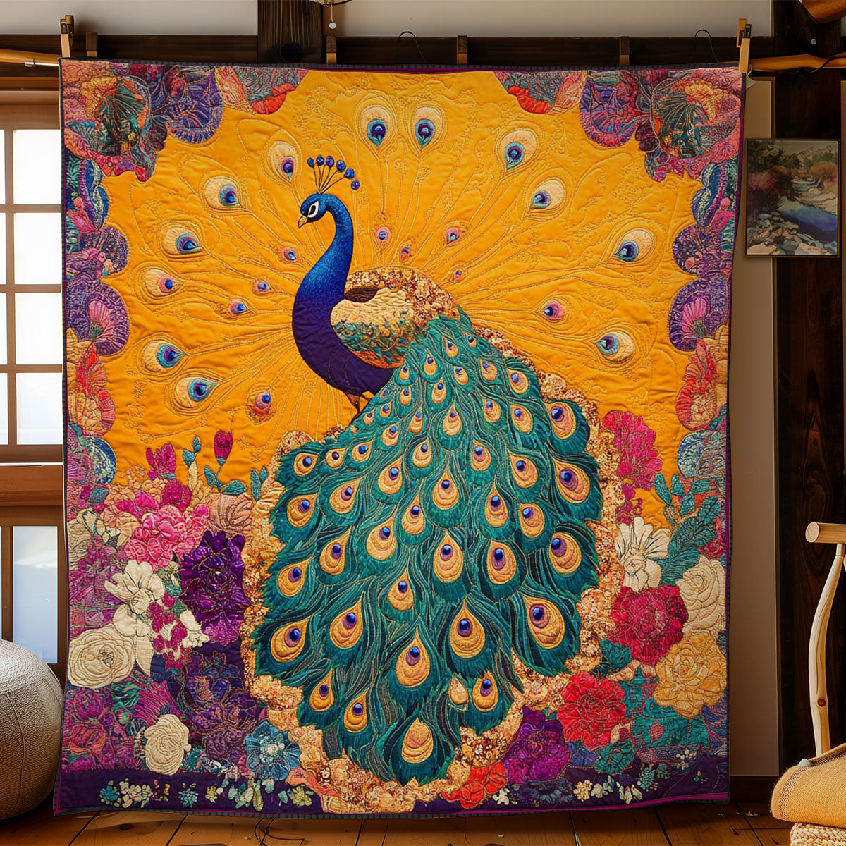 Golden Peacock WN1102009CL Quilt