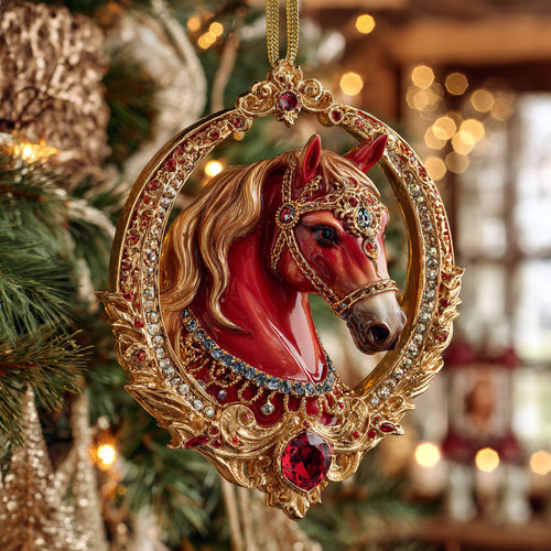 Horse Glow CW0912026CL Christmas Ornament