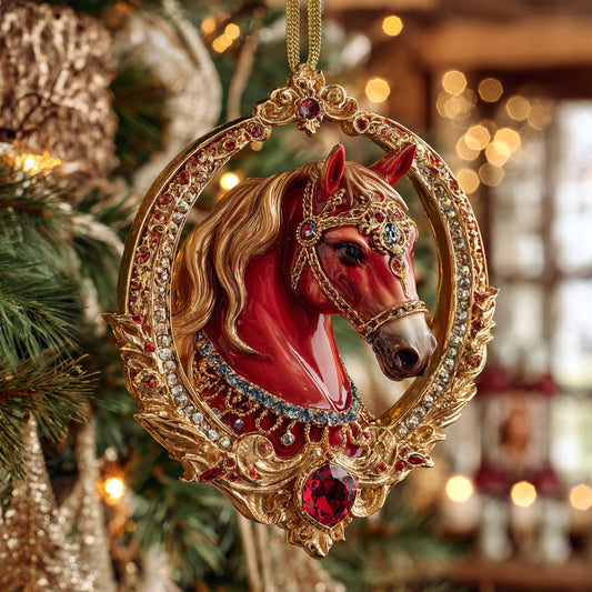 Horse Glow CW0912026CL Christmas Ornament