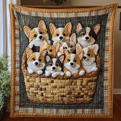 Puppy Harvest CP0701028CL Quilt