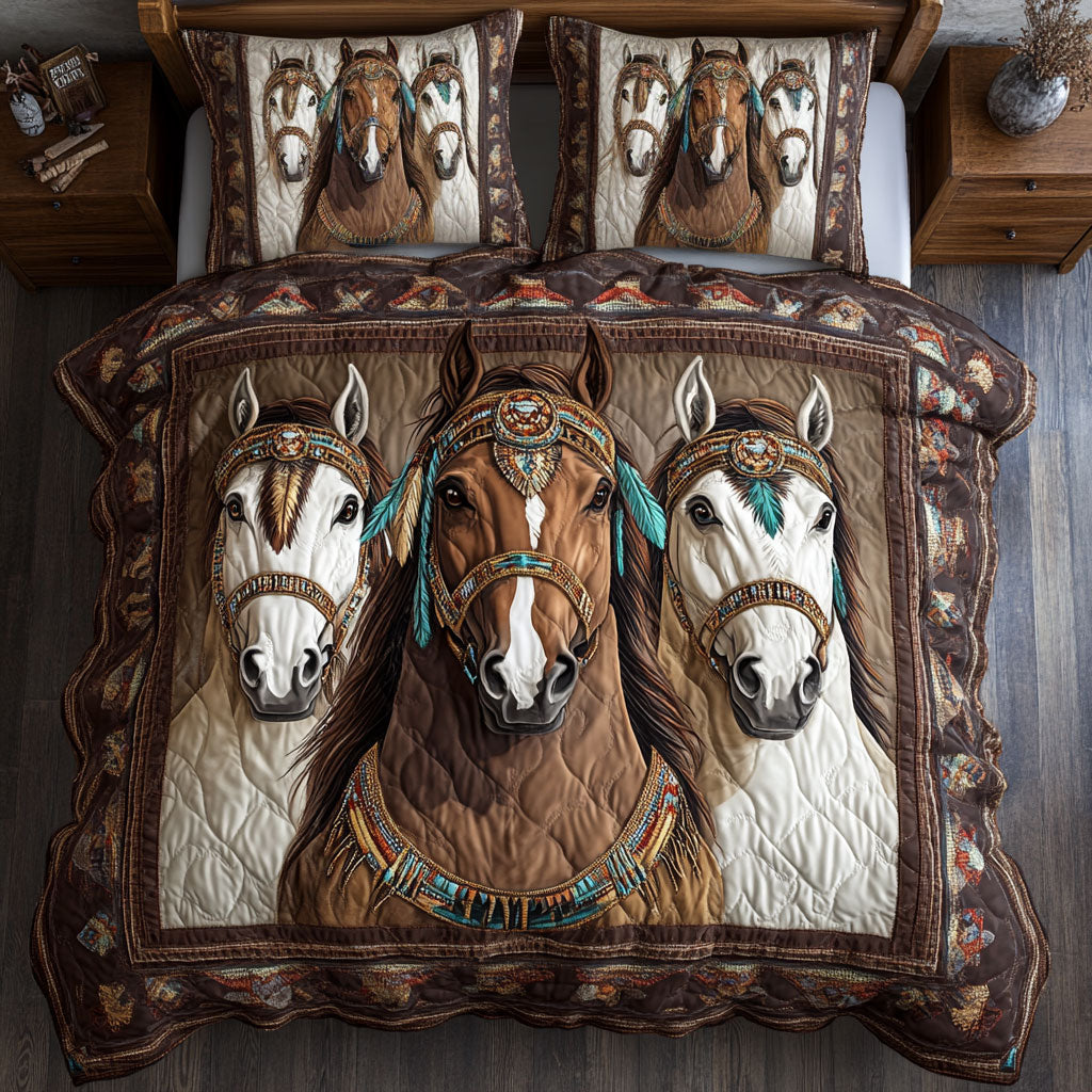 Three Native Horse CW0801051CL Duvet Cover Set