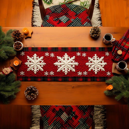 Snowflake Wonderland WN1107076CL Quilted Table Runner