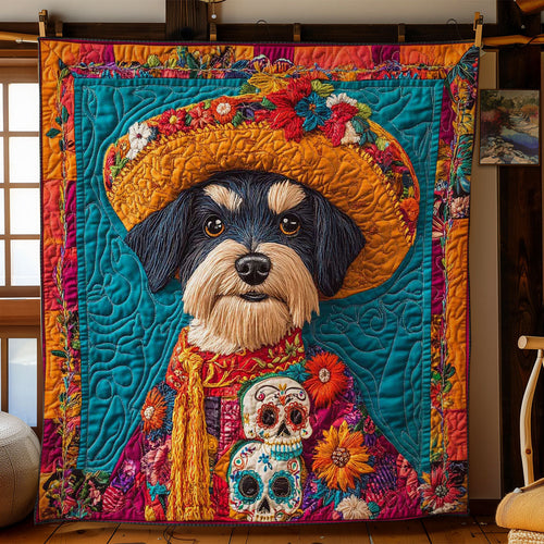 Colorful Schnauzer Traditions WN0302008CL Quilt