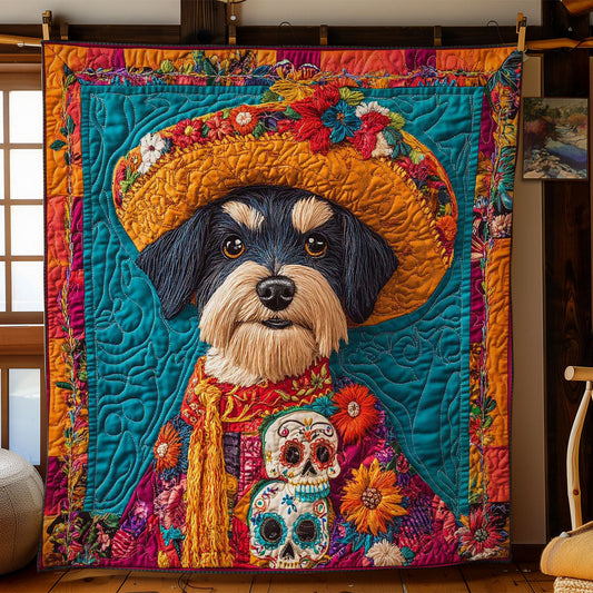 Colorful Schnauzer Traditions WN0302008CL Quilt