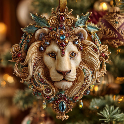 Jewel Lion CW0112024CL Christmas Ornament