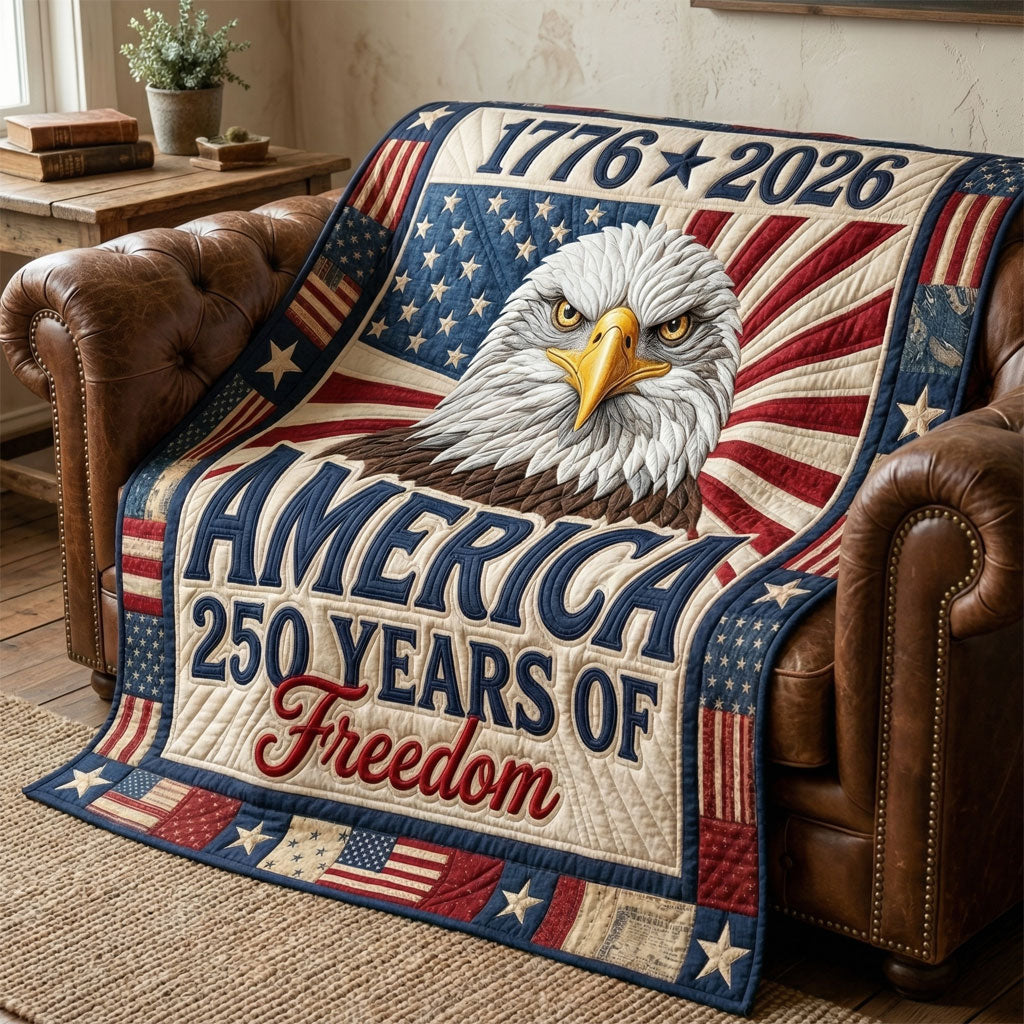America 250 Years Of Freedom Eagle WN1004002CL Quilt