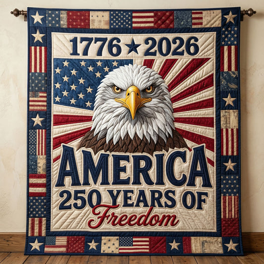 America 250 Years Of Freedom Eagle WN1004002CL Quilt
