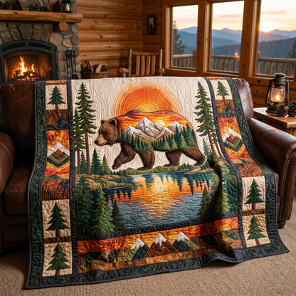 Sunset Bear XR1905016CL Quilt