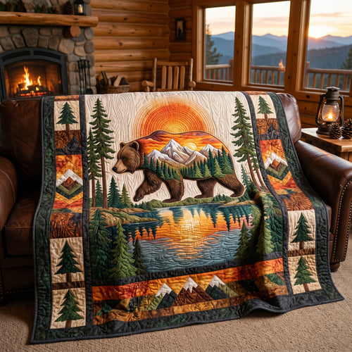 Sunset Bear XR1905016CL Quilt