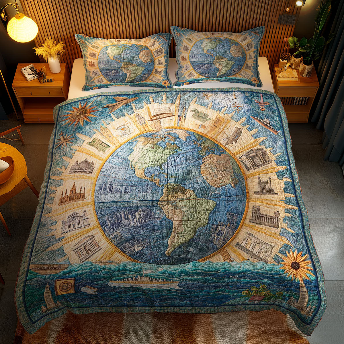 Golden Earth WN0803099CL Duvet Cover Set