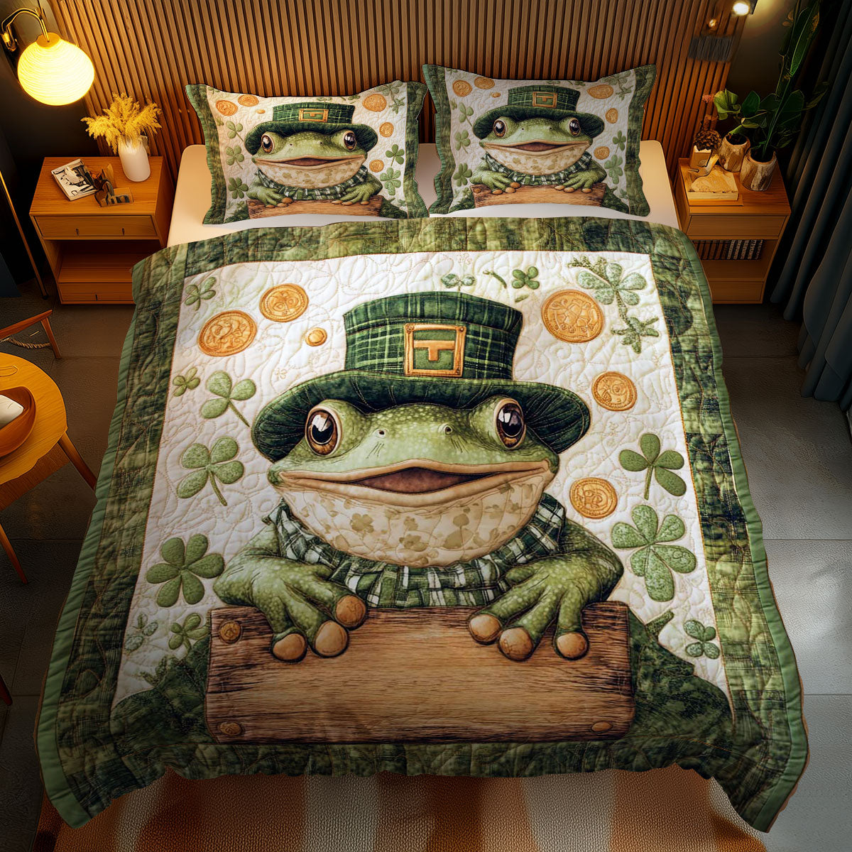 Leprechaun Frog WN0402082CL Duvet Cover Set