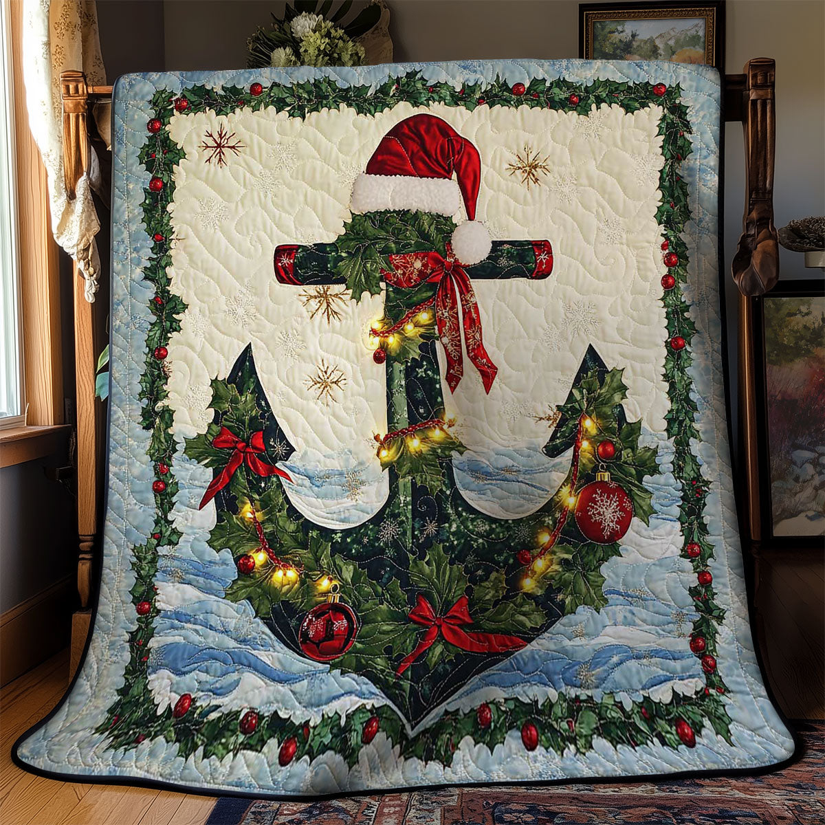 Anchor Wreath WN1501075CL Quilt