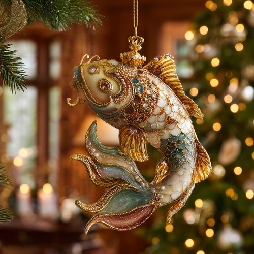 Golden Koi CW0912024CL Christmas Ornament