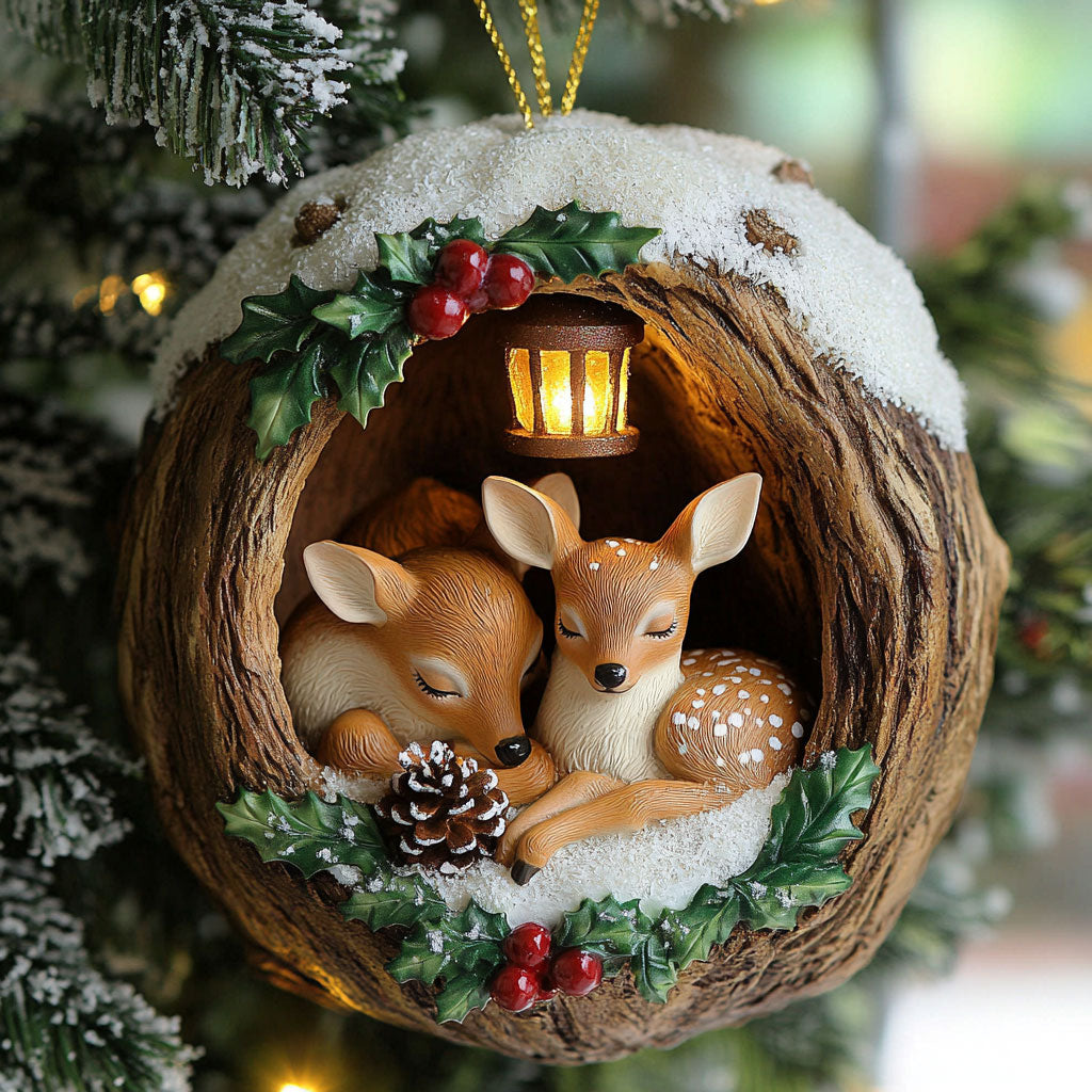 Fawn Refuge CP0312219CL Christmas Ornament