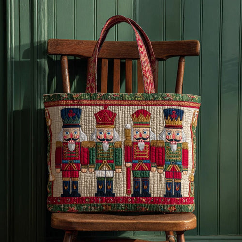 Christmas Nutcrackers XR1710007CL Quilted Tote Bag