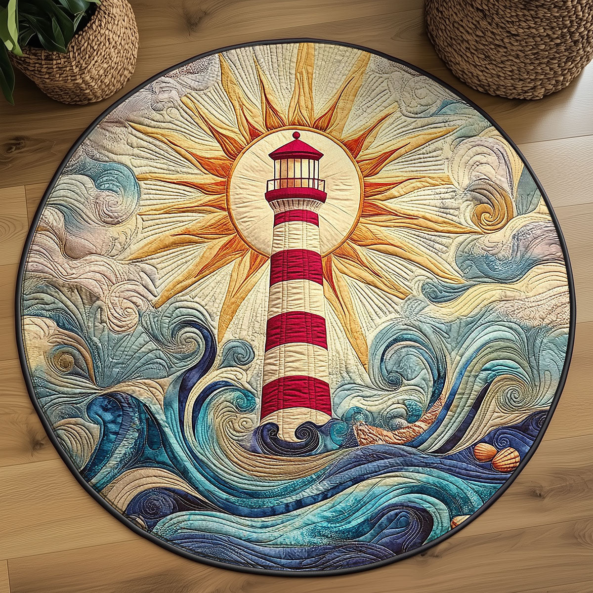 Guiding Light WJ3006032CL Quilted Round Mat