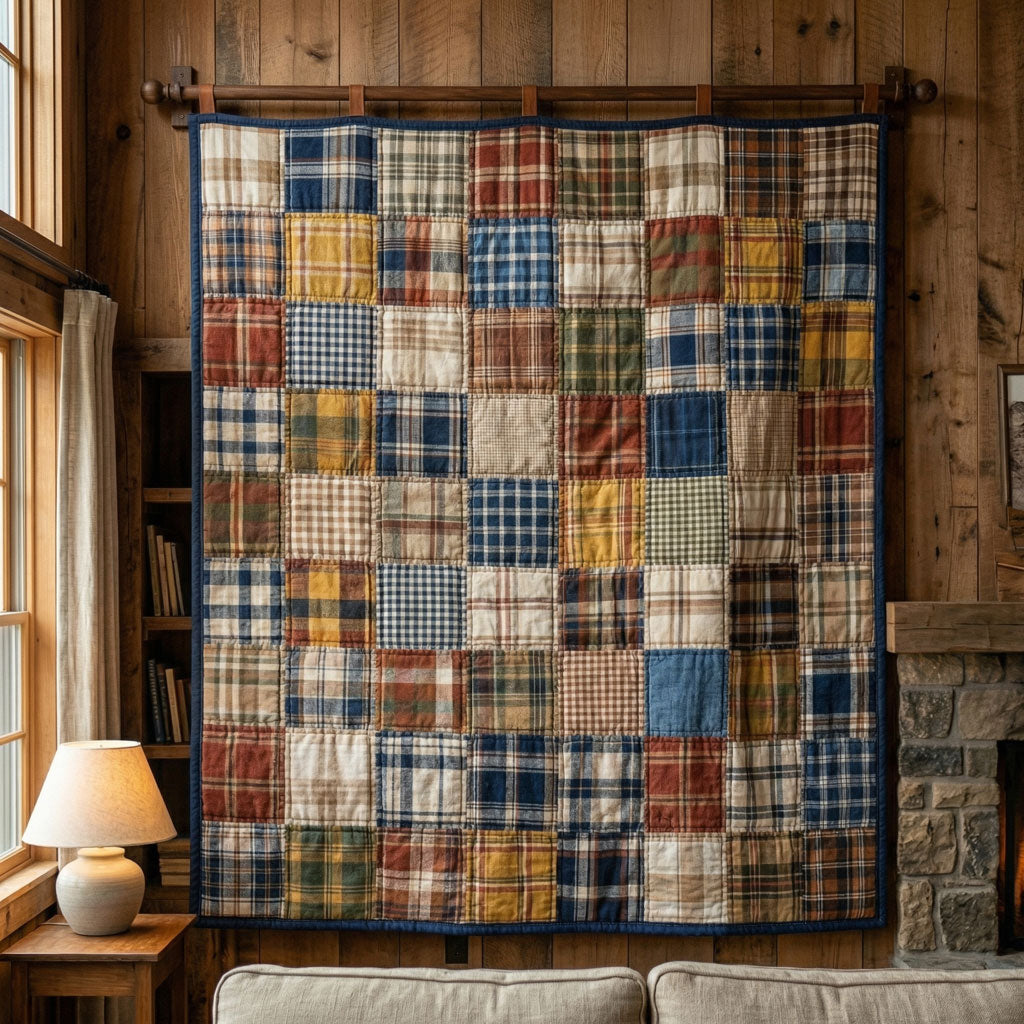 Rustic Patchwork Plaid WN0904044CL Quilt