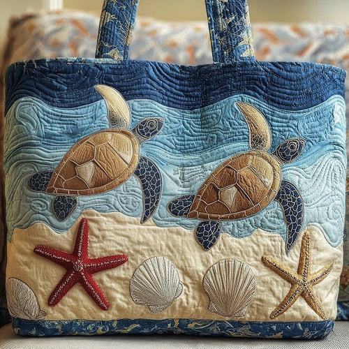 Sea Turtle XR2411002CL Quilted Tote Bag
