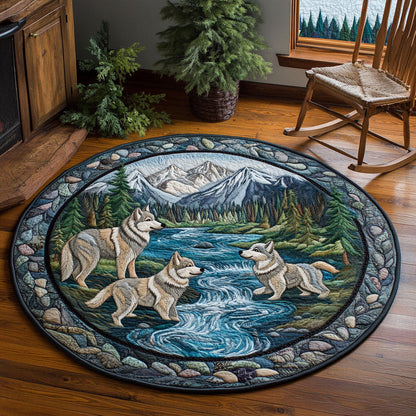 Wild River Wolve WJ2204030CL Quilted Round Mat