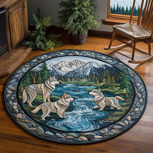 Wild River Wolve WJ2204030CL Quilted Round Mat