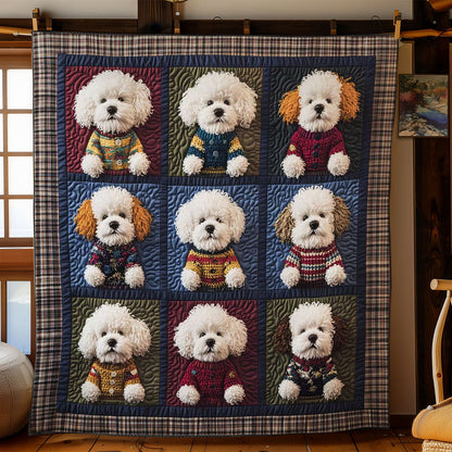 Bichon In Sweaters WN2301031CL Quilt