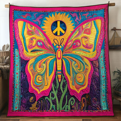 Golden Bloom Butterfly WN1201043CL Quilt