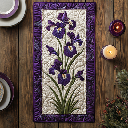 Iris Lovers XR2504008CL Quilted Table Runner