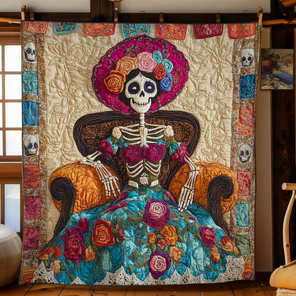 Catrina Skeleton Beauty WN0703040CL Quilt