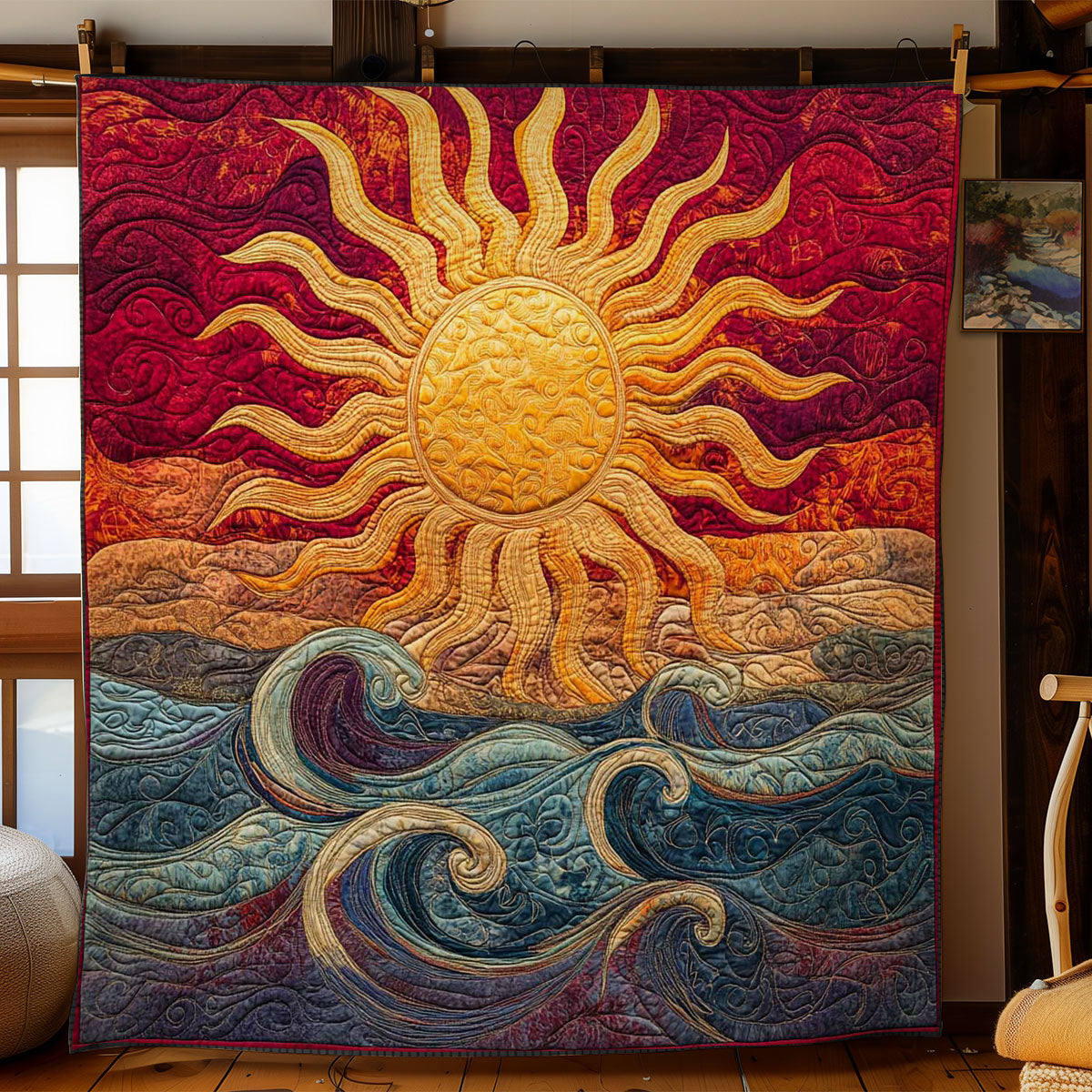 Sunrise Waves WN1203064CL Quilt