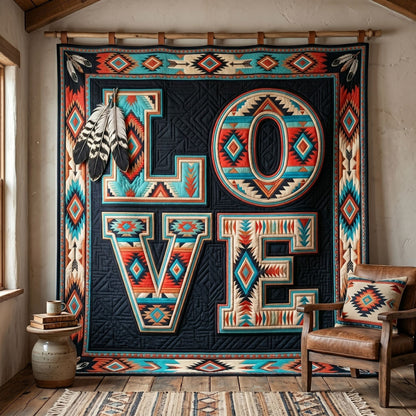 Rustic Tribal Love WN1106010CL Quilt