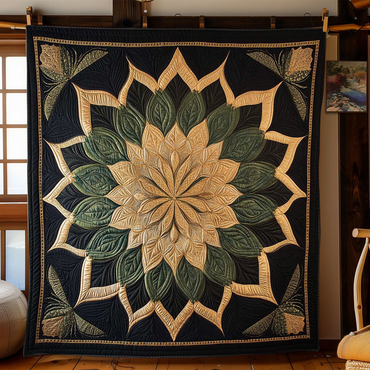 Radiant Flower WN1303047CL Quilt