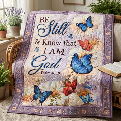 Be Still Butterfly XR0505008CL Quilt