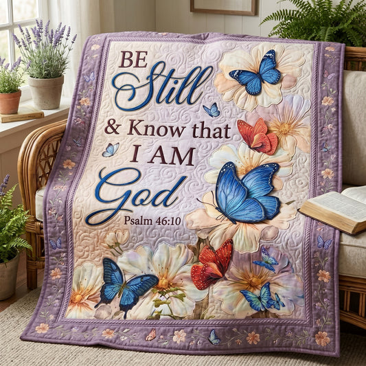 Be Still Butterfly XR0505008CL Quilt