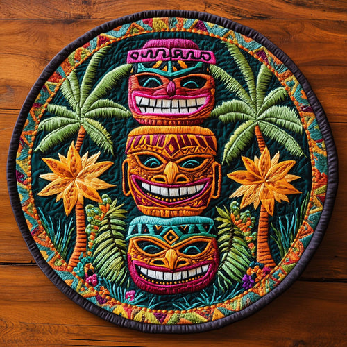 Tiki Groove WN3005036CL Quilted Round Mat