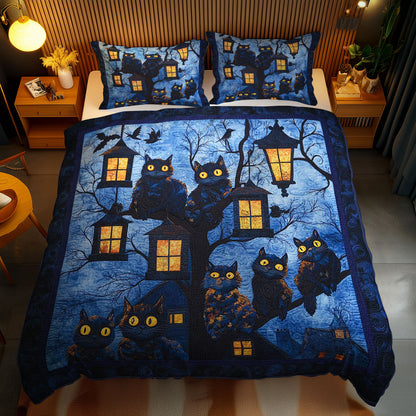 Silly Cat Creepy Eyes WN1103151CL Duvet Cover Set