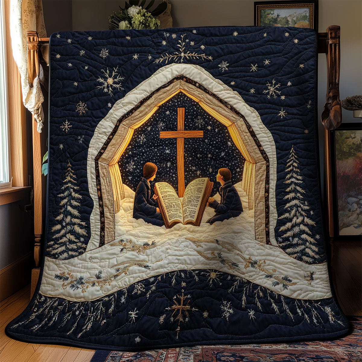 Christianity Sacred Nativity WN0603054CL Quilt