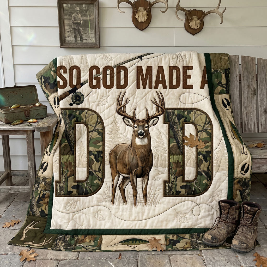 So God Made A Dad WN1106012CL Quilt