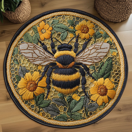 Blue Bee Haven WN3006022CL Quilted Round Mat
