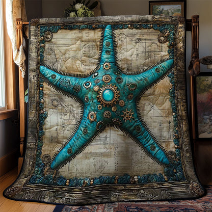 Clockwork Steampunk Starfish WN0602044CL Quilt