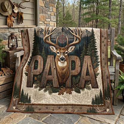 Rustic Deer Papa WN1106009CL Quilt
