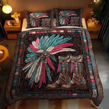 Native Feather Boots WN2101041CL Duvet Cover Set