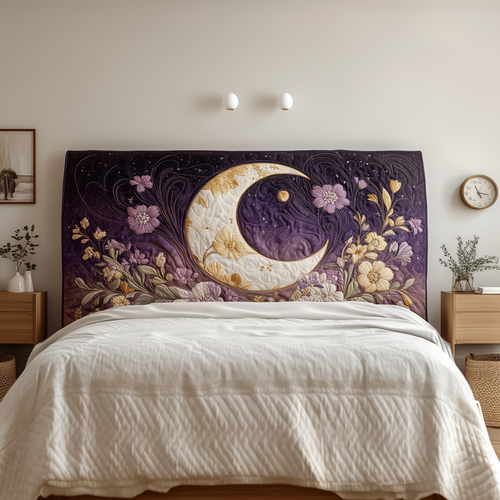 Blooming Enchanted Crescent QA0901018CL Quilted Headboard Slipcover