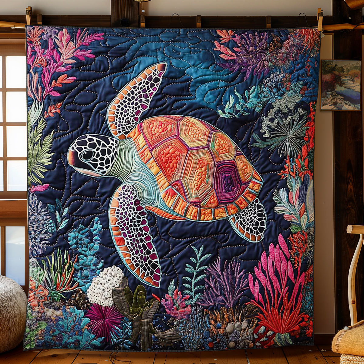 Sea Turtle WN1404070CL Quilt