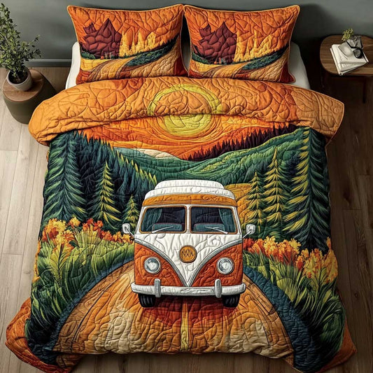 Vintage Camper Car WN1202034CL Duvet Cover Set