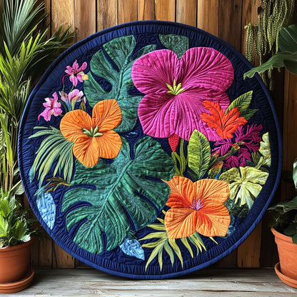 Meadow Flower WN0808058CL Quilted Round Mat
